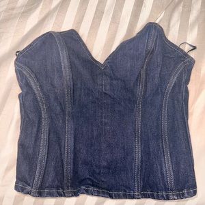 Zara denim corset size M